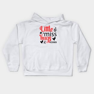 little miss hugs & kisses t-shirt Kids Hoodie